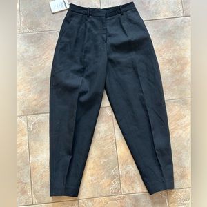 Jil Sander High Rise Tapered Black Pants size 4